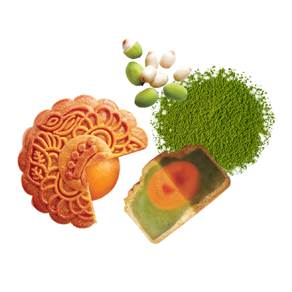 Bánh trung thu hạt sen trà xanh 1 trứng