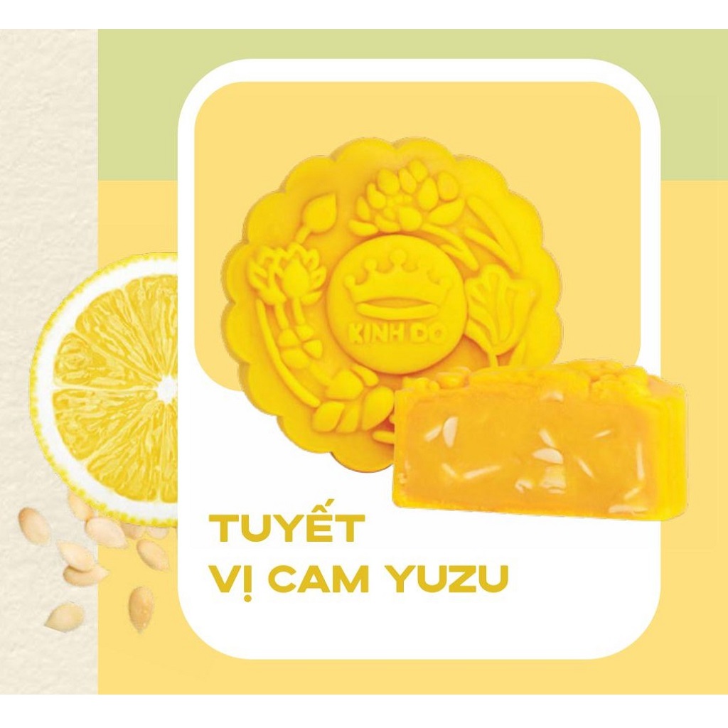 Bánh trung thu Tuyết vị cam Yuzu