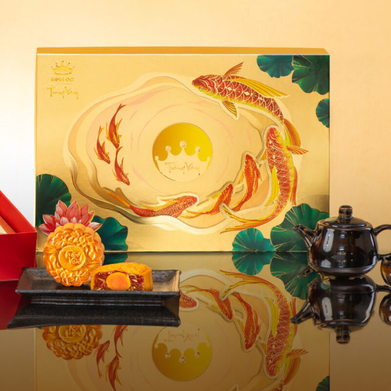 Bánh trung thu Kinh Đô Trăng vàng Hoàng Kim Vinh Hoa Vàng