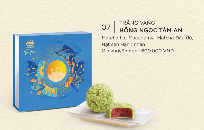 Bánh trung thu Kinh Đô Trăng vàng Hồng Ngọc Tâm An