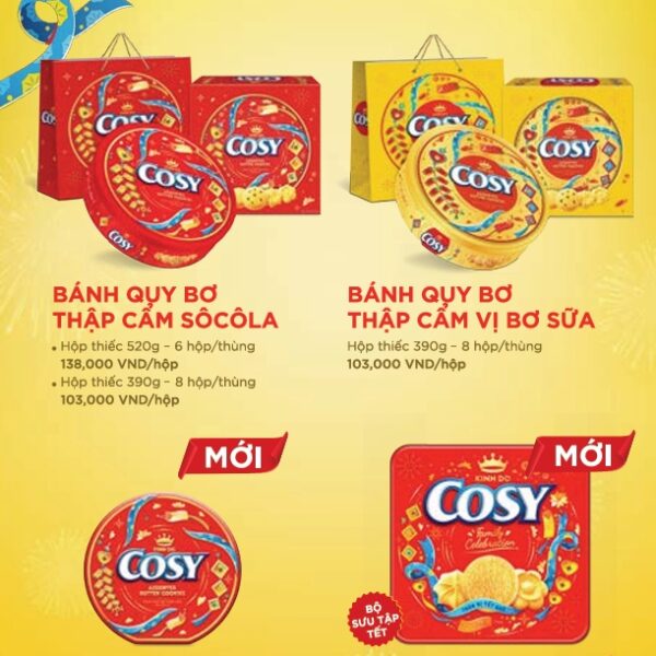 Bánh Quy Bơ Cosy Hộp Thiếc Tết 2026